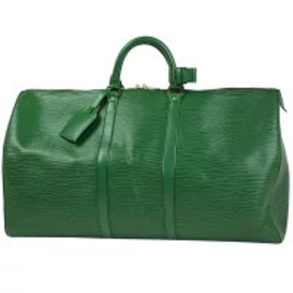 Louis Vuitton Keepall Handbag Travel Business Boston Bag Monogram Borneo Green